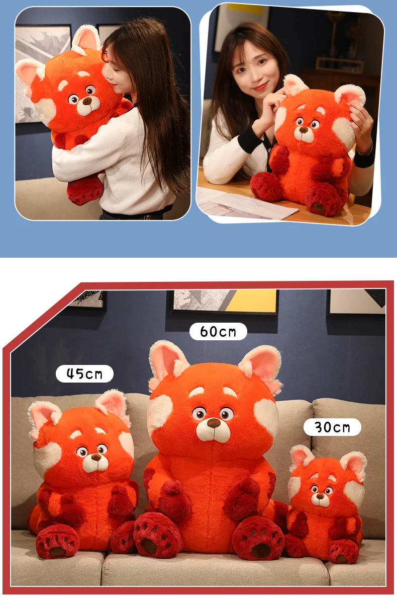 12-70cm Genuine Disney Turnings Red Plush Toys Kawaii Anime Panda Plushies Pillow Stuffed Bear Doll Girl Soft Toy for Kids Gift
