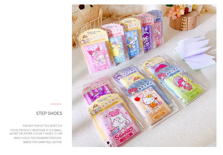 36pcs Sanrio Hello Kitty Kuromi Melody Mini Notebook Diy Kawaii Pocket Book Student Words Notebook Memo Student Stationery Gifts