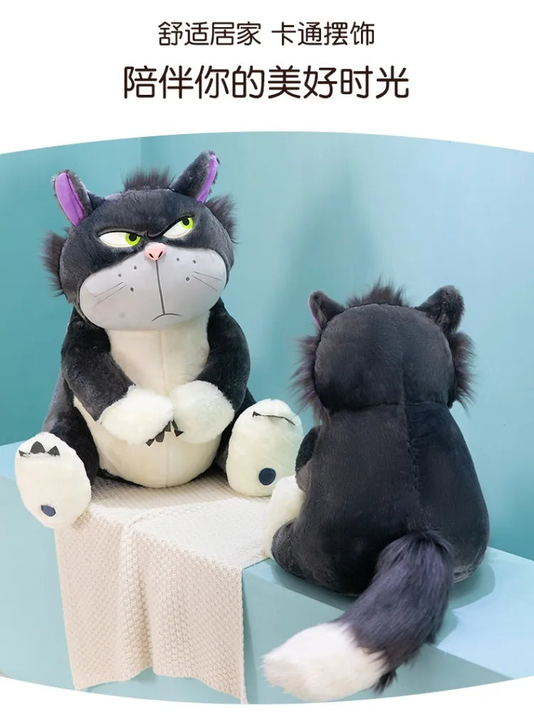 Disney Lucifer Plush Cartoon Cute Ugly Cat Doll Sitting In Tokyo Disney Plush Doll Cinderella Colleagues Spoof Doll Kids Gifts