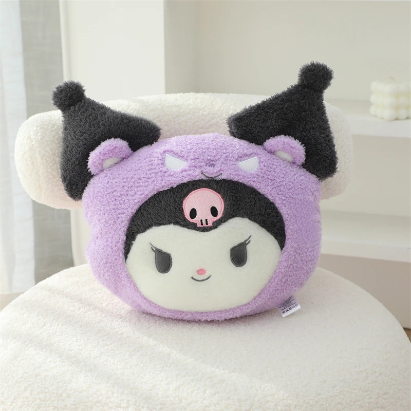 Sanrio Lovely Hello Kitty Headrest Back Cushion Chair Lumbar Support Car Seat Decor My Melody Kuromi Throw Pillow Gifts Girl