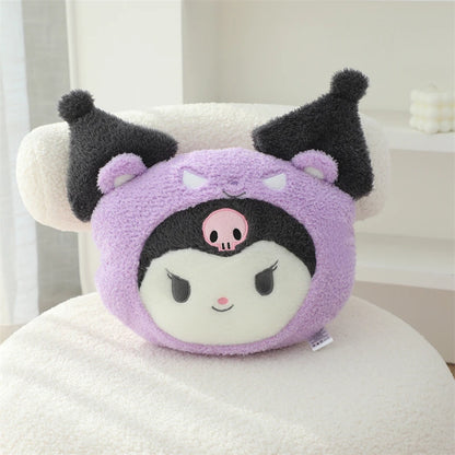 Sanrio Lovely Hello Kitty Headrest Back Cushion Chair Lumbar Support Car Seat Decor My Melody Kuromi Throw Pillow Gifts Girl