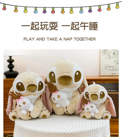 35/45/60cm Big Size Stitch Lilo & Stitch Anime Plush Stuffed Doll Kawaii Disney Plushies Decorated Pillow Children Holiday Gift