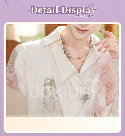 IN STOCK Rafayel Flowering Splendor Cosplay Costume Game Love and Deepspace DokiDoki-SR Men Spring Costume Qiyu Rafayel Flowers