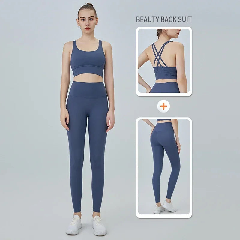 The Codex Seamless Yoga Leggings for Women – Athletic Gym Workout Fitness Pants Tights - Code Blue / XL