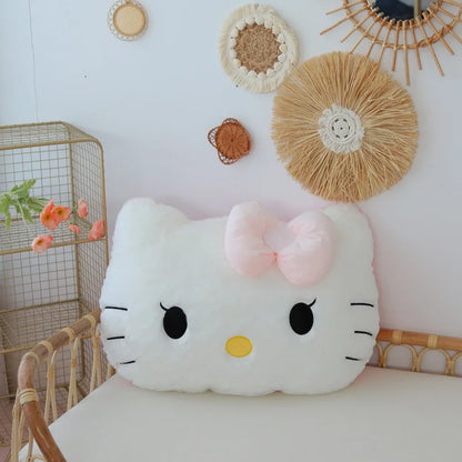 Sanrio Comfortable Hello Kitty Plushies Soft Hug Pillow Stuffed Anime Back Cushion Sofa Bed Big Size Plushies Xmas Gift For Girl