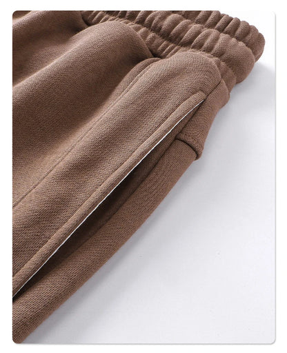 ZODF Trendy 2025 Men Summer Patchwork 345gsm Shorts Unisex Casual High Street Loose Fit Sport Solid Shorts Streetwears HY1053