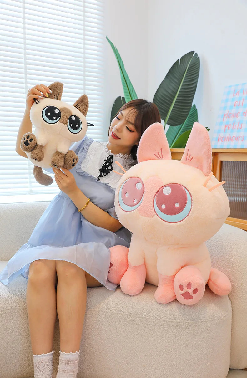 30-50cm Siamese Cat Animals Stuffed Doll Super Soft Home Office Decor High Quality Rabbit Toys Girls Boys Christmas Presents