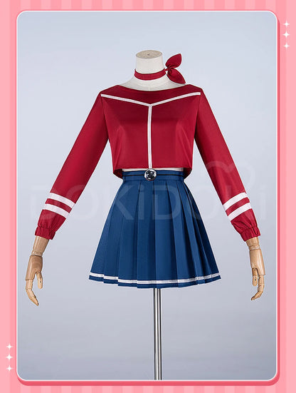IN STOCK Mita Cosplay Costume Game MiSide【XS-3XL】DokiDoki-N Women Uniform Dress Mita Cosplay Hat Gloves Plus Size