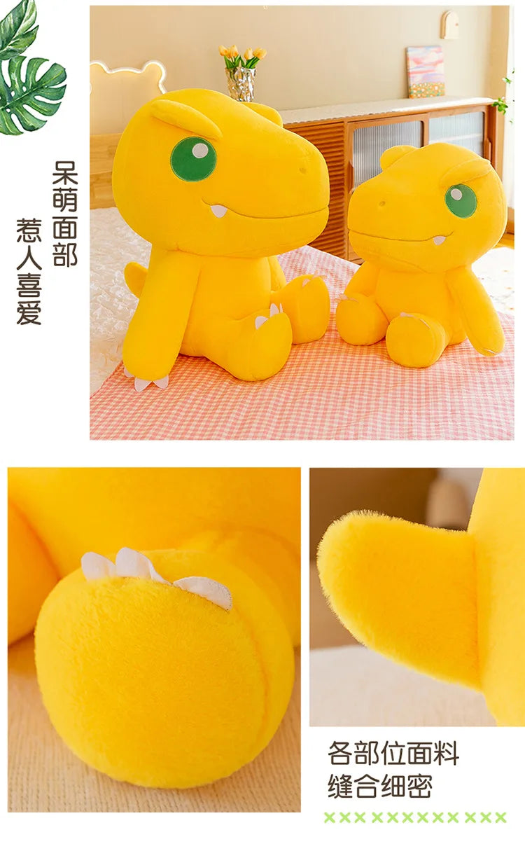 45/55/70cm Big Size Agumon Digimon Adventure Anime Plush Stuffed Doll Kawaii Decoration Plushies Children Pillow Holiday Gift