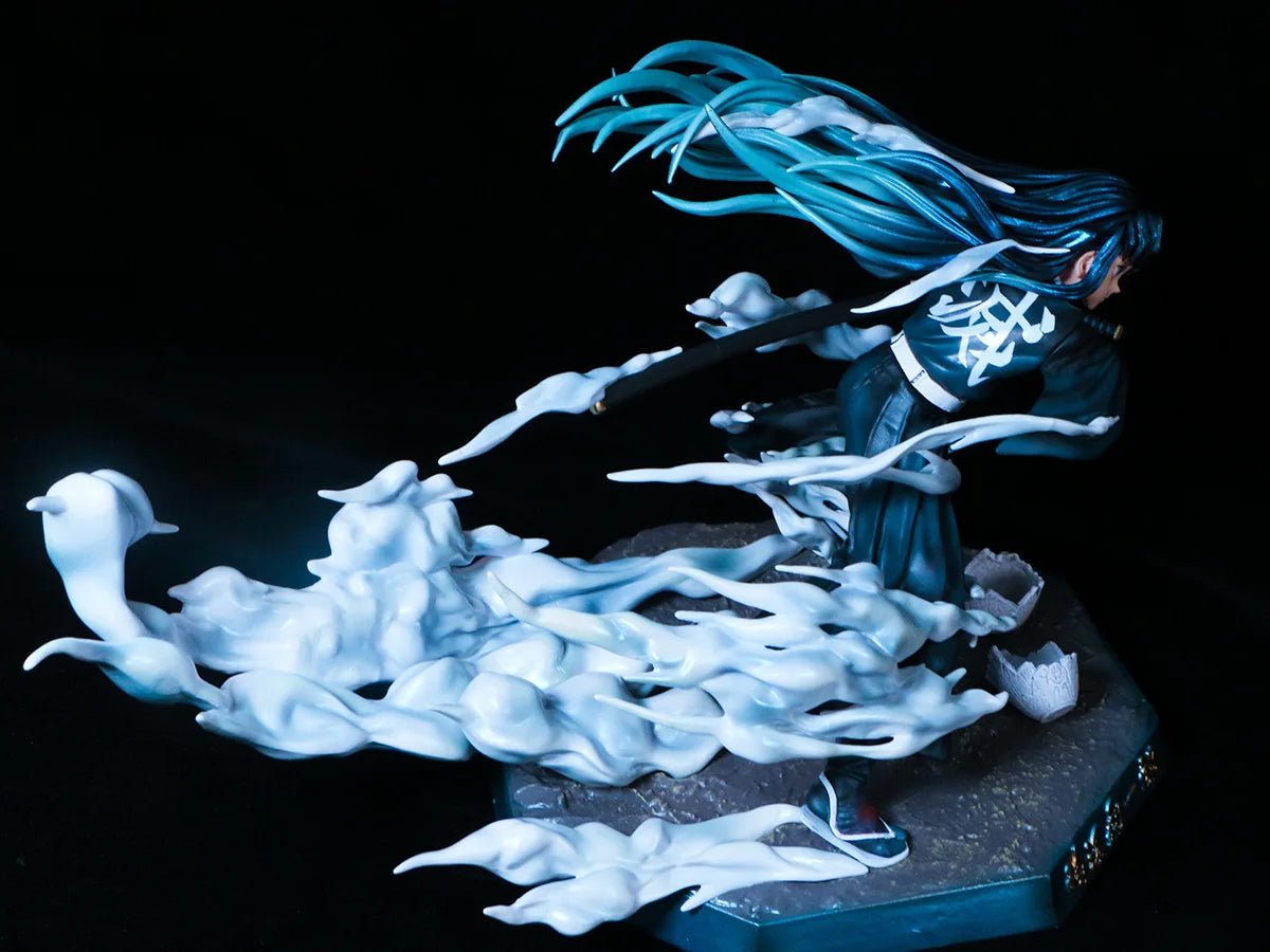 19cm Demon Slayer Anime Figure Tokitou Muichirou Figure Pvc Gk Statue Figurine Model Doll Collection Room Decora Desk Toys Gift