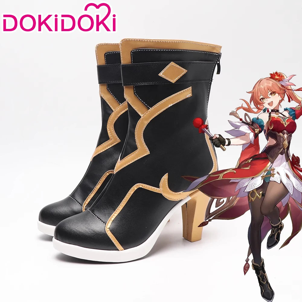 Hysilens Black Swan Cerydra Guinaifen Stelle Caelus Yanqin Cosplay Shoes Game Honkai: Star Rail DokiDoki Halloween Cosplay Shoes