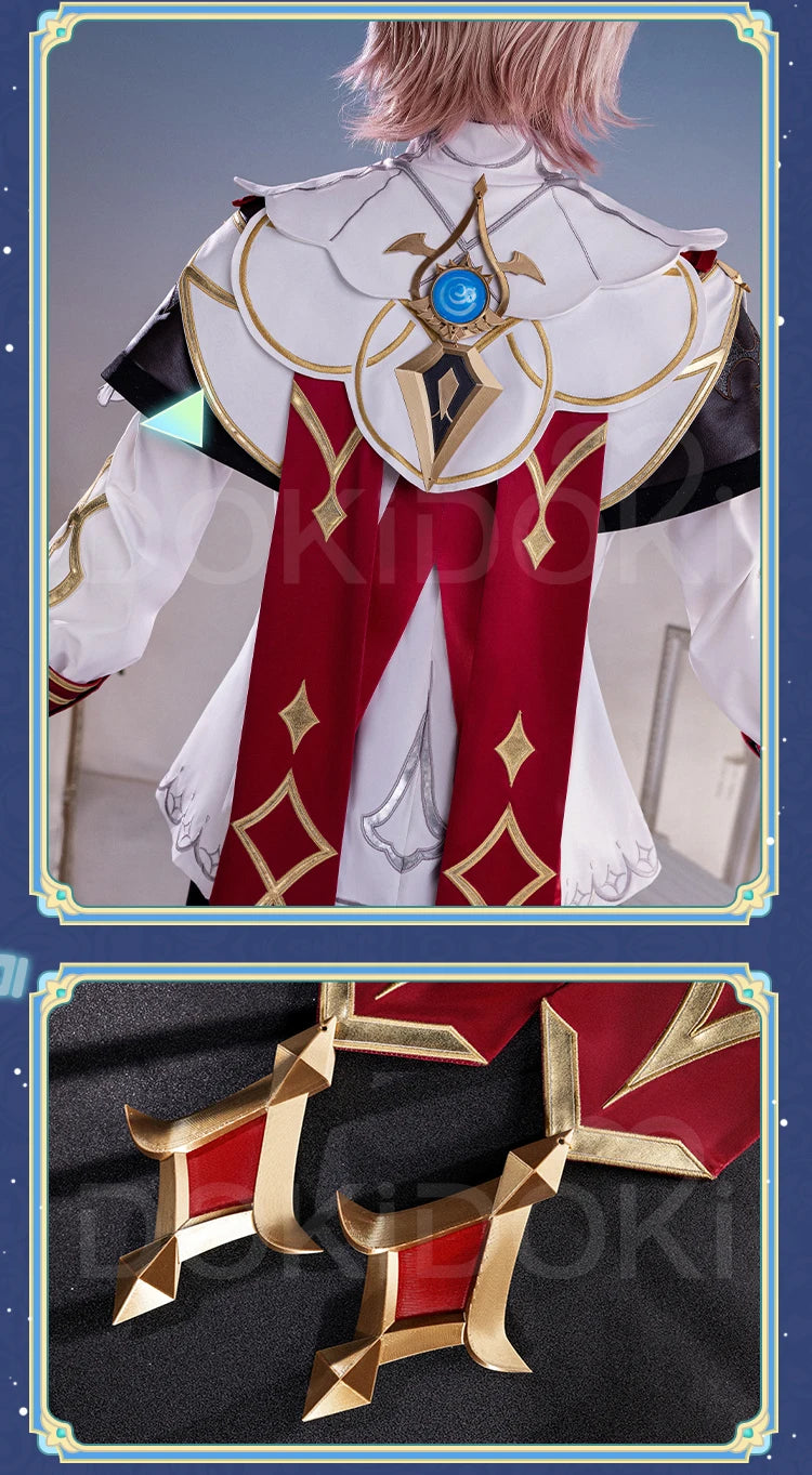 IN STOCK Dahlia Cosplay Costume Game Genshin Impact【S-2XL】DokiDoki-R Mondstadt Dahlia Hat Men Halloween Costume Plus Size