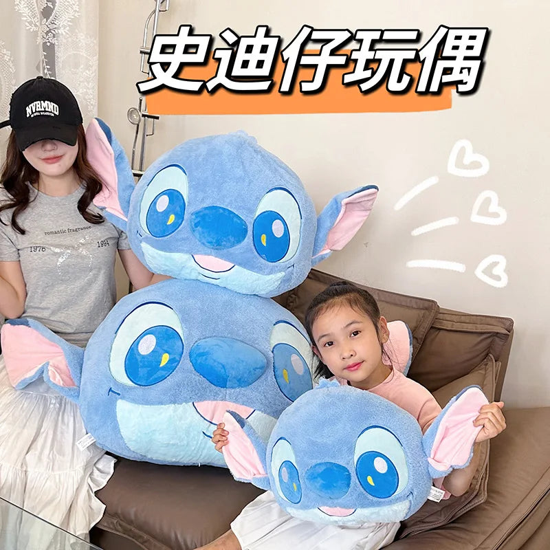 70x110cm Super Big Size Stitch Disney Anime Plush Stuffed Doll Kawaii Lotso Pillow Room Decoration Plushies Holiday Gift