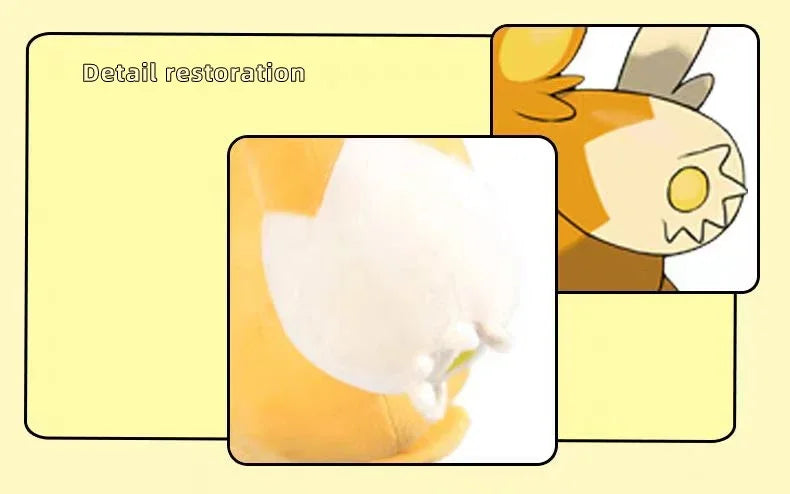 40cm Pokemon Pawmot Large Plush Toys Anime Doll Cute Kawaii Cartoon Pawmi Pokémon Stuffed Plushie Pillow Gift for Children