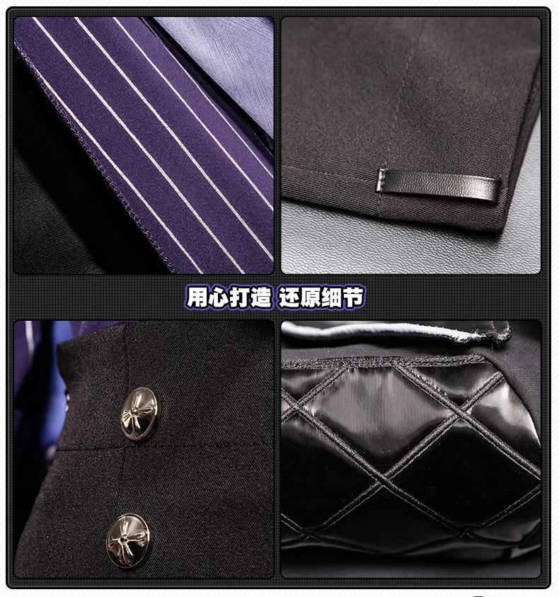 Zenless Zone Zero Hugo Cosplay Costume Wig Mask Hat Mockingbird New Eridu Hugo Vlad Ravenlock Halloween Party for Women Men Prop