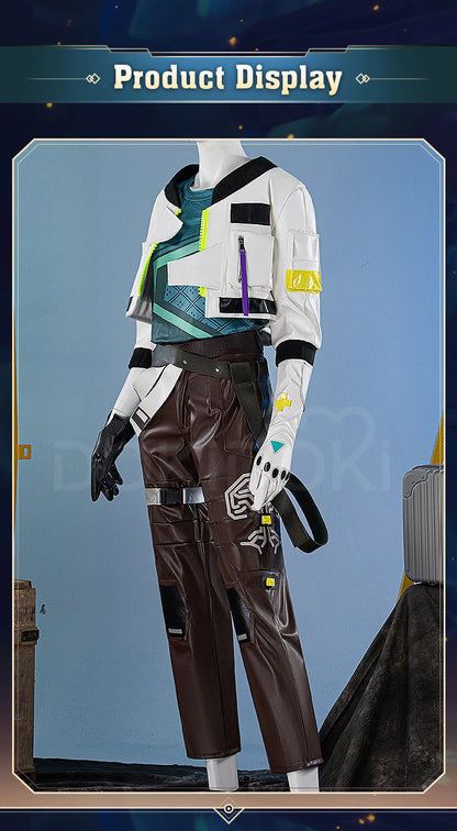 Deadlock Cosplay Costume Game Cosplay【S-2XL】DokiDoki-R Deadlock Men Suit Costume Halloween Cosplay Plus Size