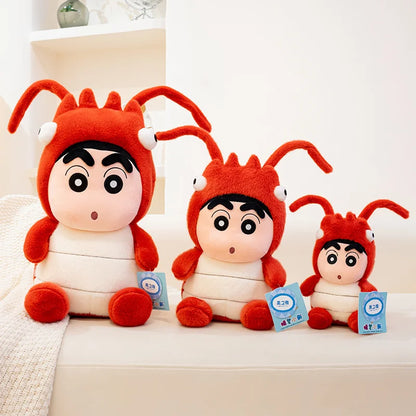 Cartoon Crayon Shin Chan Cosplay Bee Lobster Deer Plush Toy Kawaii Stuffed Figure Plushies Soft Pillow Sofa Bed Home Decor Girl
