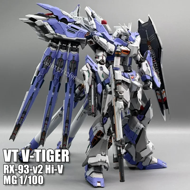In Stock VT V-TIGER RX-93-ν2 Hi-V MG 1/100 HI-NU VT01 Assembly Model Kit Toys Alloy Skeleton Anime Action Figure Robot Gifts