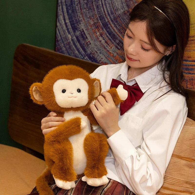 Simulation Animal monkey Plush Doll Cute Cartoon monkeys Stuffed Toy For Children Kids Girls kawaii room decor ﻿