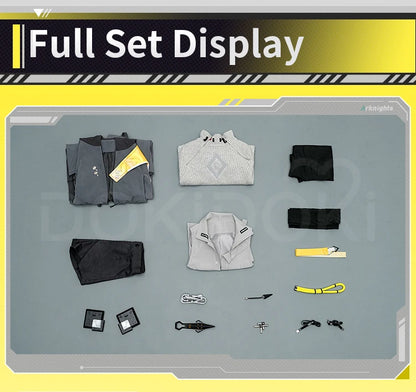 Endministrator A B Cosplay Costume Game Arknights DokiDoki-SR Men Endministrator Cosplay Mask Halloween