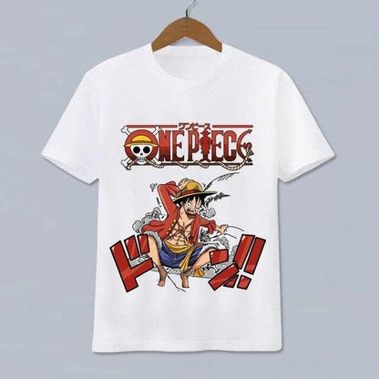 Summer Luffy T-shirt Men Women Short Sleeve Zoro One Piece Anime Oversized T-shirt Casual Print Tee Cotton Unisex Streetwear Y2k