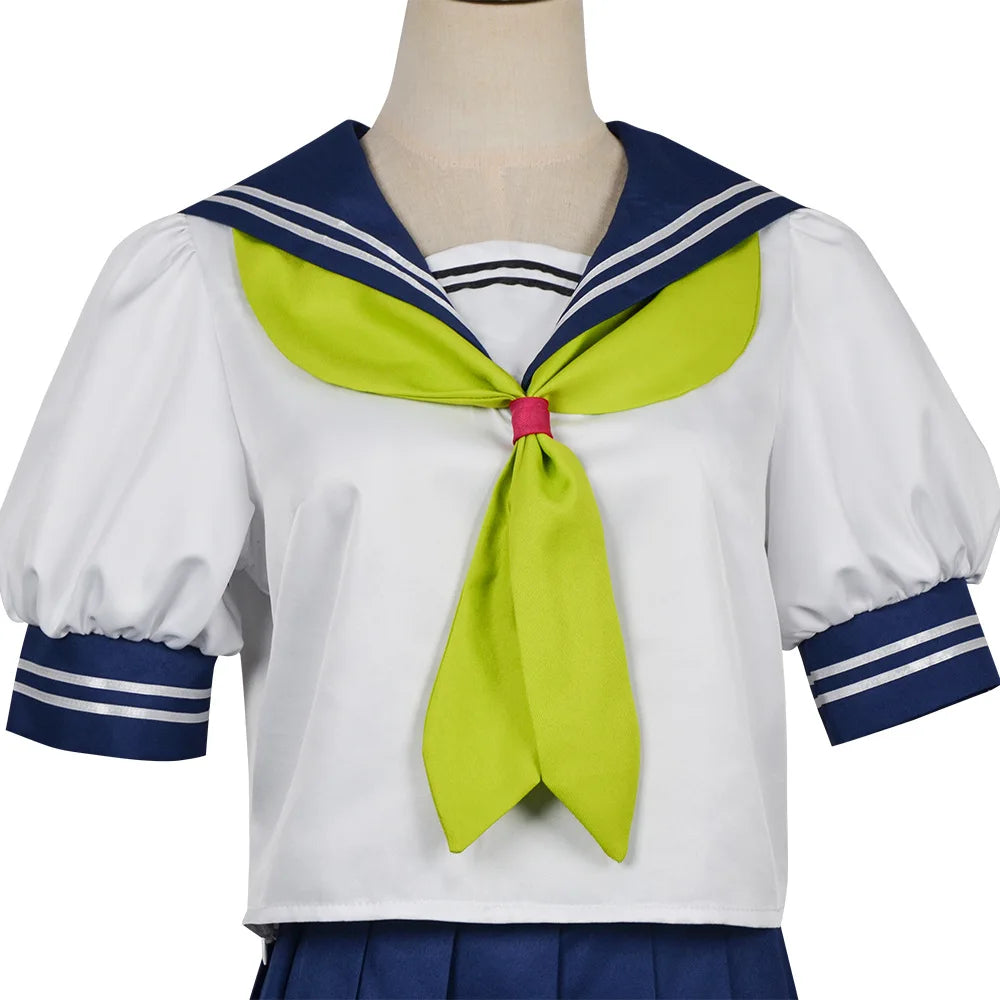 Anime You and I Are Polar Opposites Miyu Suzuki Cosplay Costume Wig JK Skirt School Uniform Halloween Party for Women Girls Prop
