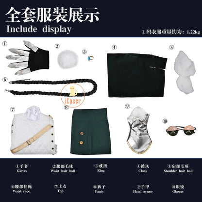 Identity V Knight Cosplay Costume Wig Uniform Richard Sterling Glasses Roy Ramit Halloween Party for Women Men Carnival Cos Prop