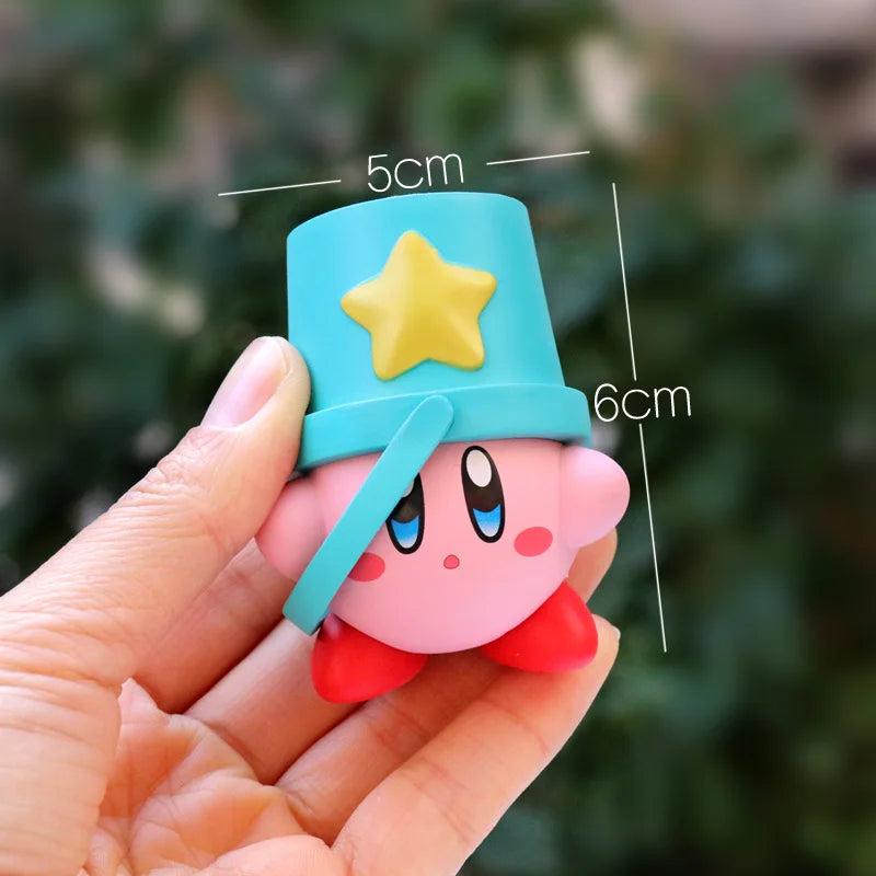 Hot 6Pcs/Set Star Kirby Anime Figure Toys with Kirby Cartoon PVC Cute Action Figure Doll Toy Gift