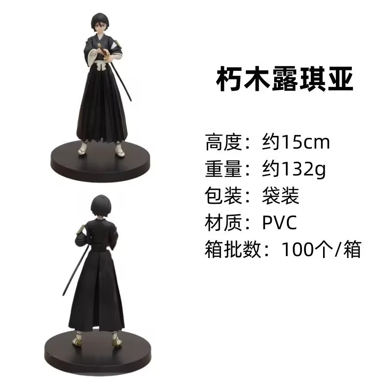 18.5cm Anime BLEACH Kuchiki Rukia Action Figure Collectible Model Toys Japanese Dolls Desktop Decorations PVC Standing Figures