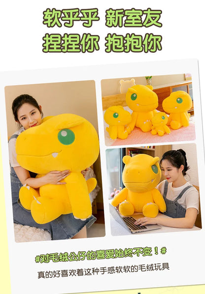 45/55/70cm Big Size Agumon Digimon Adventure Anime Plush Stuffed Doll Kawaii Decoration Plushies Children Pillow Holiday Gift
