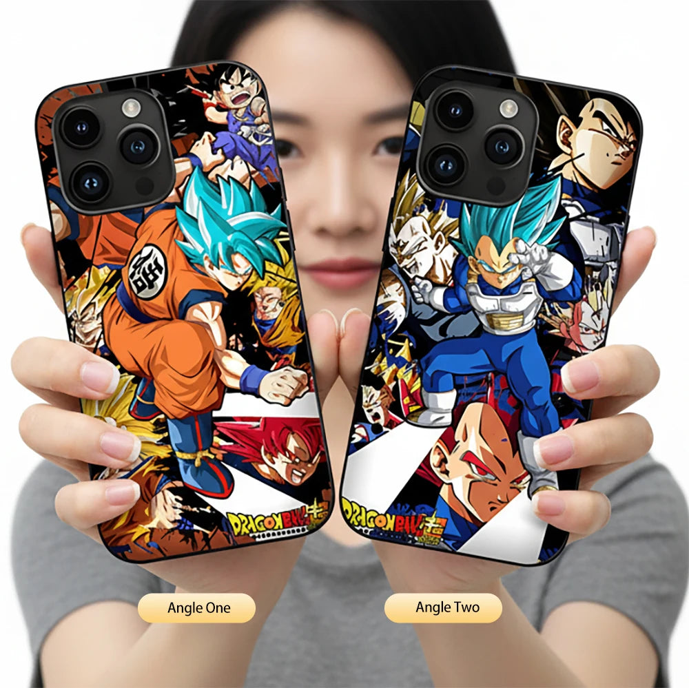 3D Lenticular Phone Cases Dragon Ball Z Goku White God Vegeta Gohan Super Saiyan 4 for Cell Phone IPHONE SAMSUNG REDMI,Etc.