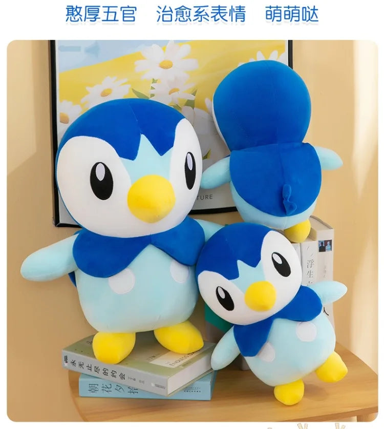 Pokemon Kawaii Piplup Plush Toys Cute Cartoon Stuffed Soft Toys Anime Penguin Plushie Big Doll Throw Pillow Kids Birthday Gift