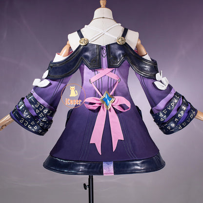 Honkai Star Rail Cyrene Cosplay Costume Wig Dress Headwear Game Uniform Amphoreus Halloween Party for Women Girls Outfit iCoser