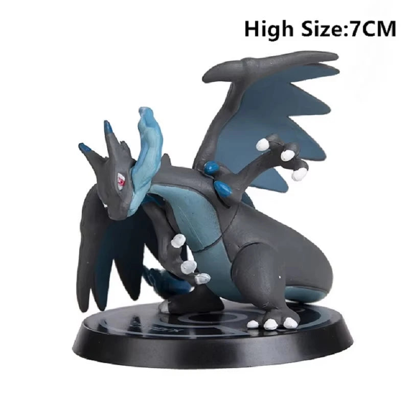 Pokemon 6 Pcs/Set Anime Figure Pikachu 6-7cm Figure Charizard Blastoise Squirtle Bulbasaur Action Figures Model  toys Gifts