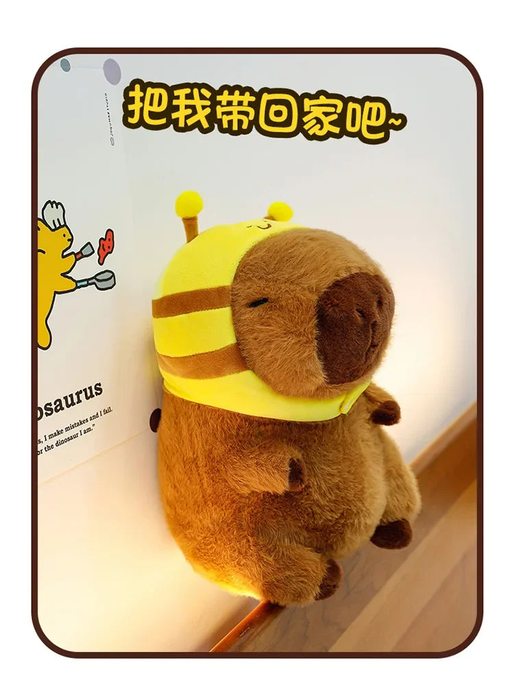 50cm Capybara Plush Simulation Capibara Anime Fluffty Toy Cute Doll Stuffed Animals Soft Doll Plush  Children's Birthday Gifts