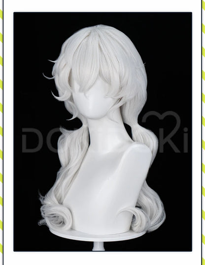 Charlotte Wiltshire Wig Game Hello Charlotte DokiDoki Women 70cm White Long Wig Charlotte Cosplay Free Cap