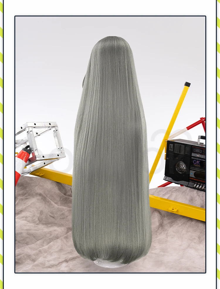 IN STOCK Vita Wig Game Honkai Impact 3rd Cosplay Wig DokiDoki Women 100cm Long Grey Hair Vita Cosplay Wig Free Wig Cap Christmas