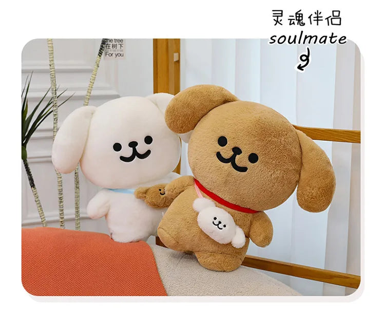 45/70cm Big Size Maltese Backpack Cartoon Anime Plush Stuffed Doll Kawaii Room Decoration Plushies Pillow Ornament Children Gift