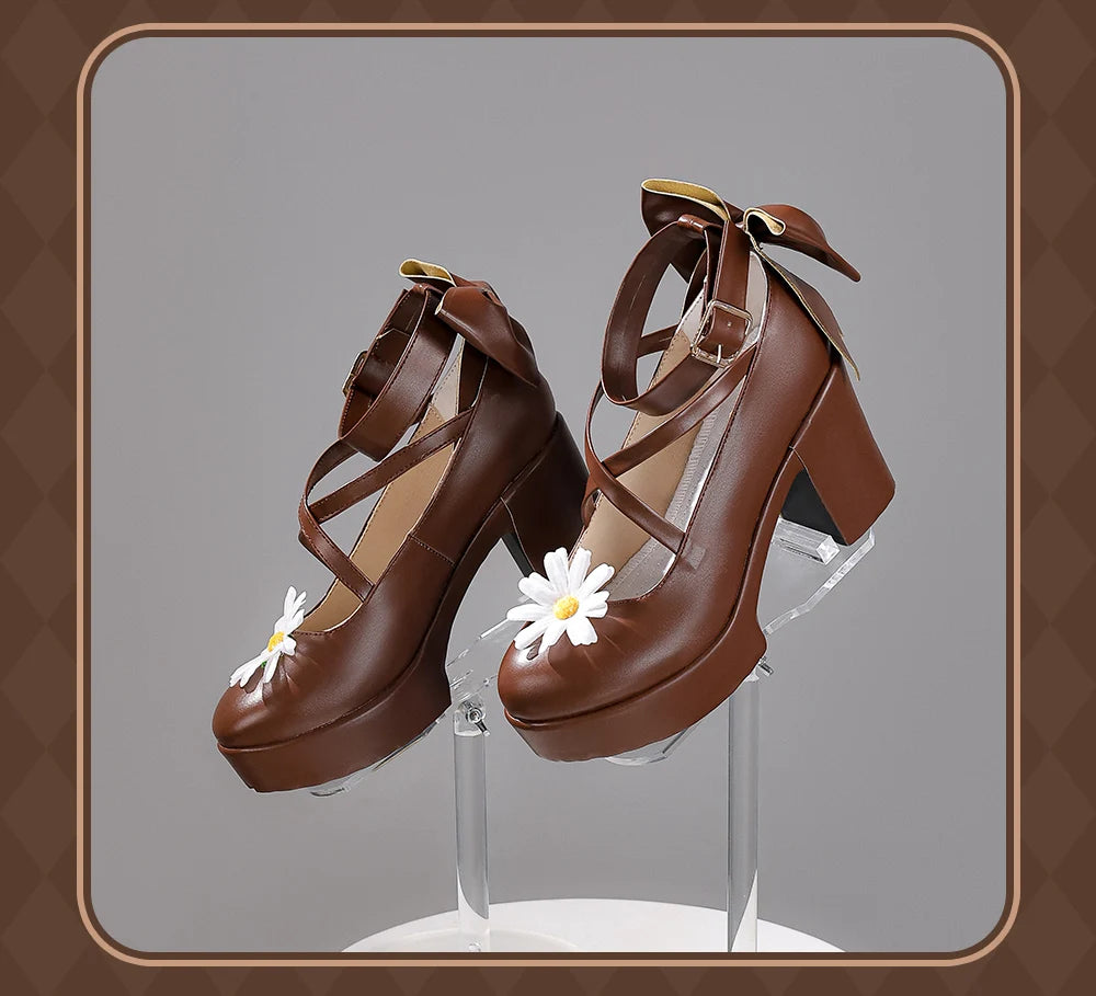 Wuthering Waves Chisa Korea Cafe Collaboration Cosplay Set Polyester