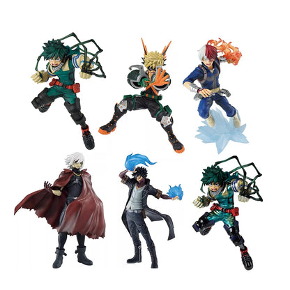 Original BANDAl lchiban Midoriya Izuku Bakugou Katsuki Todoroki Shouto Shigaraki Tomura Dabi Anime figure model boxed toy Gift