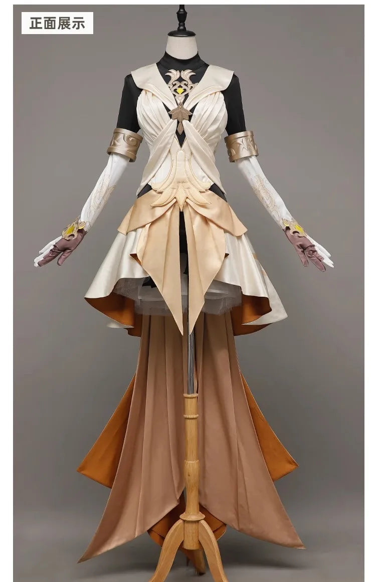 Honkai Star Rail Aglaea Memosprite Cosplay Costume Tailor Dress Summon Amphoreus The Goldweaver Halloween Party for Women Props