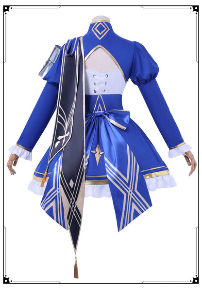Honkai Star Rail Fate Saber Cosplay Costume Wig Dress Headwear Uniform Stocking Halloween Party for Women Girls Carnival iCoser