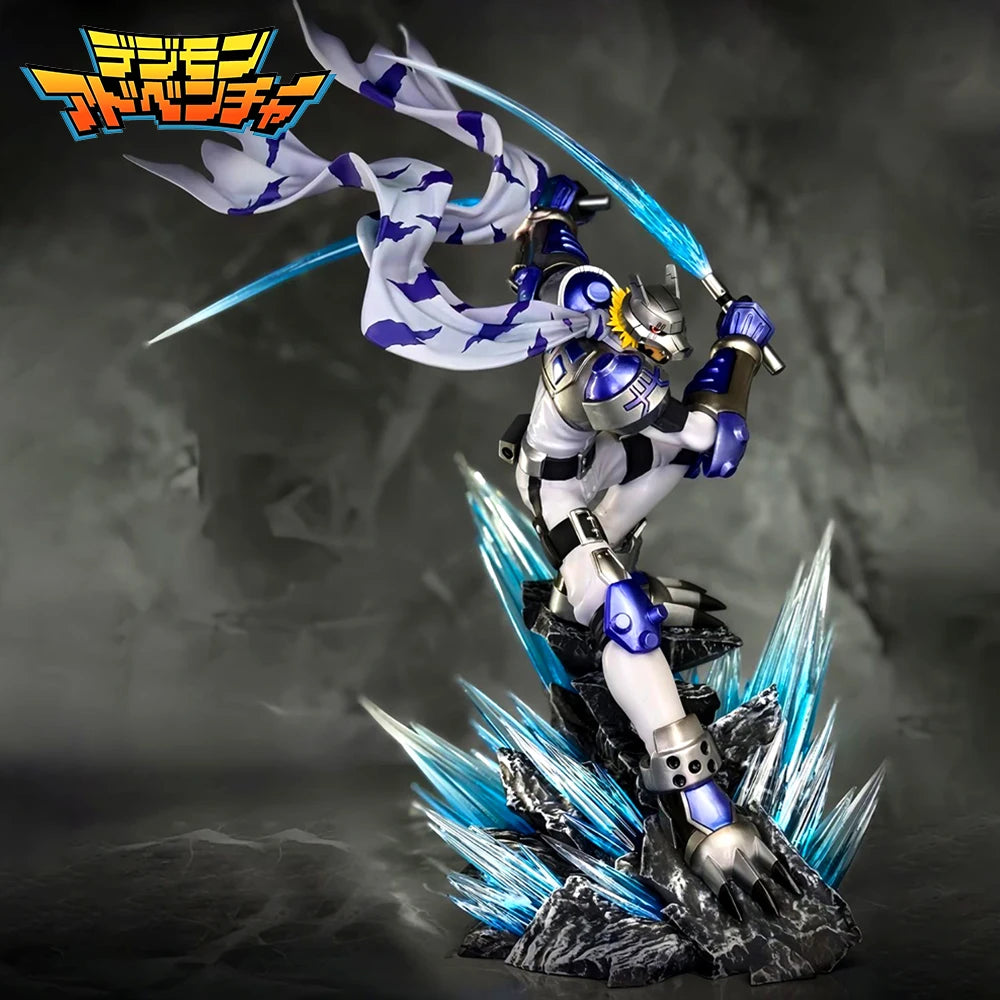 22cm Anime Digimon Adventure Wolfmon PVC Action Figure Desktop Ornament Model Toy Gift - With Box