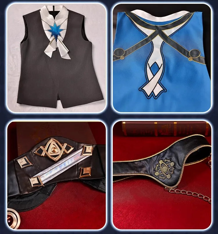 Honkai Star Rail Anaxa Cosplay Costume Wig Uniform Outfit Anaxagoras Grove of Epiphany Amphoreus Carnival Halloween Women Men