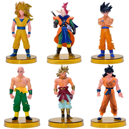 1set Dragon Ball Z Super Goku Vetega Majin Buu Freeza Beerus Whis Mark Karin Gotenks PVC Figures Anime Collectiable Model
