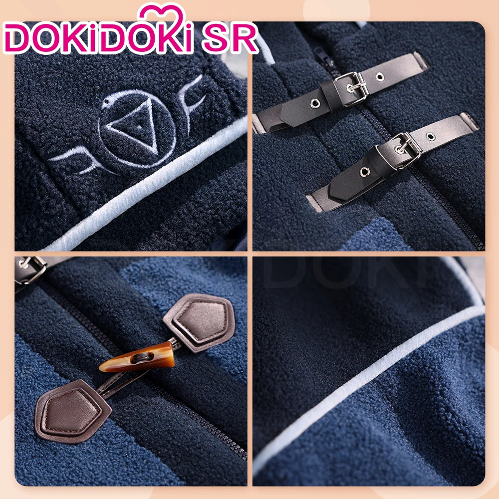 Naib Subedar Eli Clark Cosplay Costume Game Identity V DokiDoki-SR Men Daily Plush Warm Coat Naib Subedar Halloween Cosplay