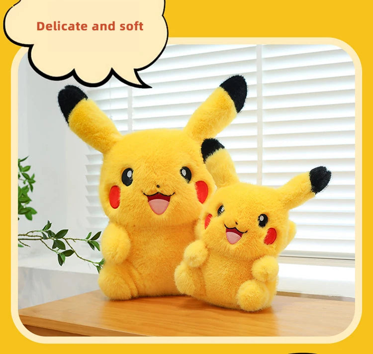 35/80cm Pokemon Plush Doll Pikachu Huge Rabbit Plush Pokémon Plushie  Anime Stuffed Toys Pikachued Soft Pillow Gift for Children