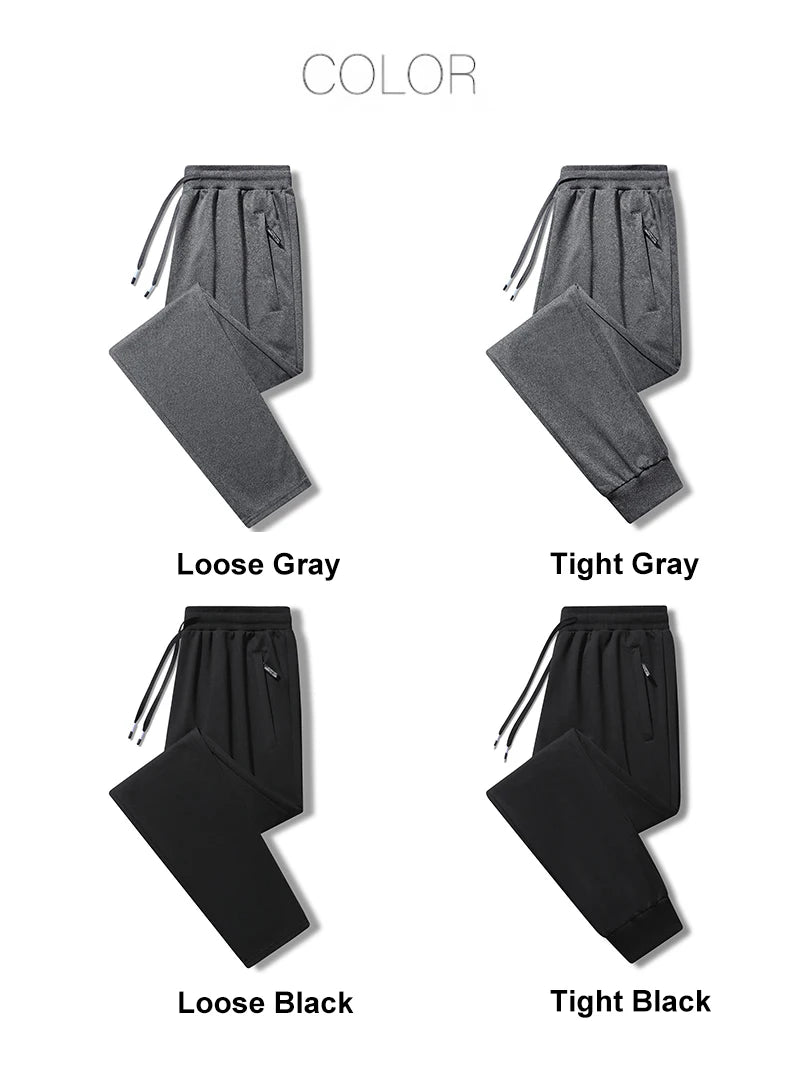 Chrlck Men’s Tight Sweatpants Straight Jogging Pants Casual Sport Running Trousers Spring Summer