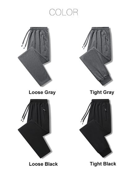 Chrlck Men’s Tight Sweatpants Straight Jogging Pants Casual Sport Running Trousers Spring Summer