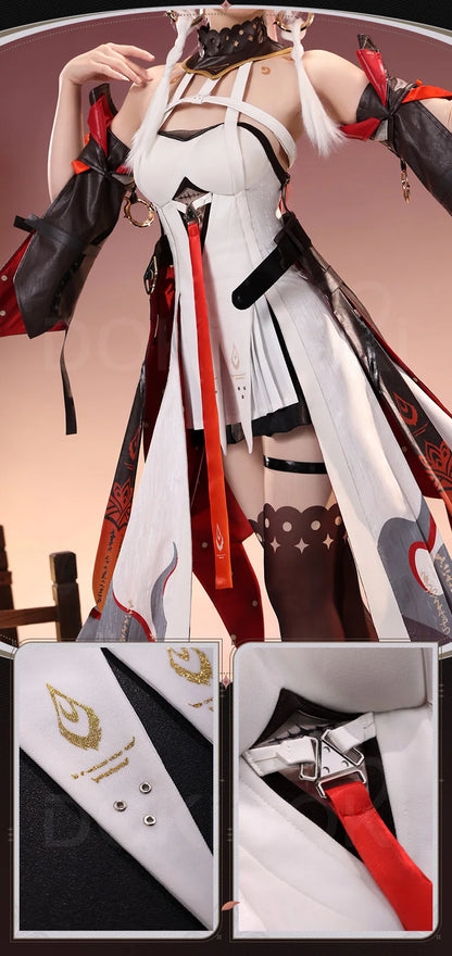 IN STOCK Changli Cosplay Costume Game Wuthering Waves DokiDoki-SR Women Costume Changli Cosplay Metal Accessories